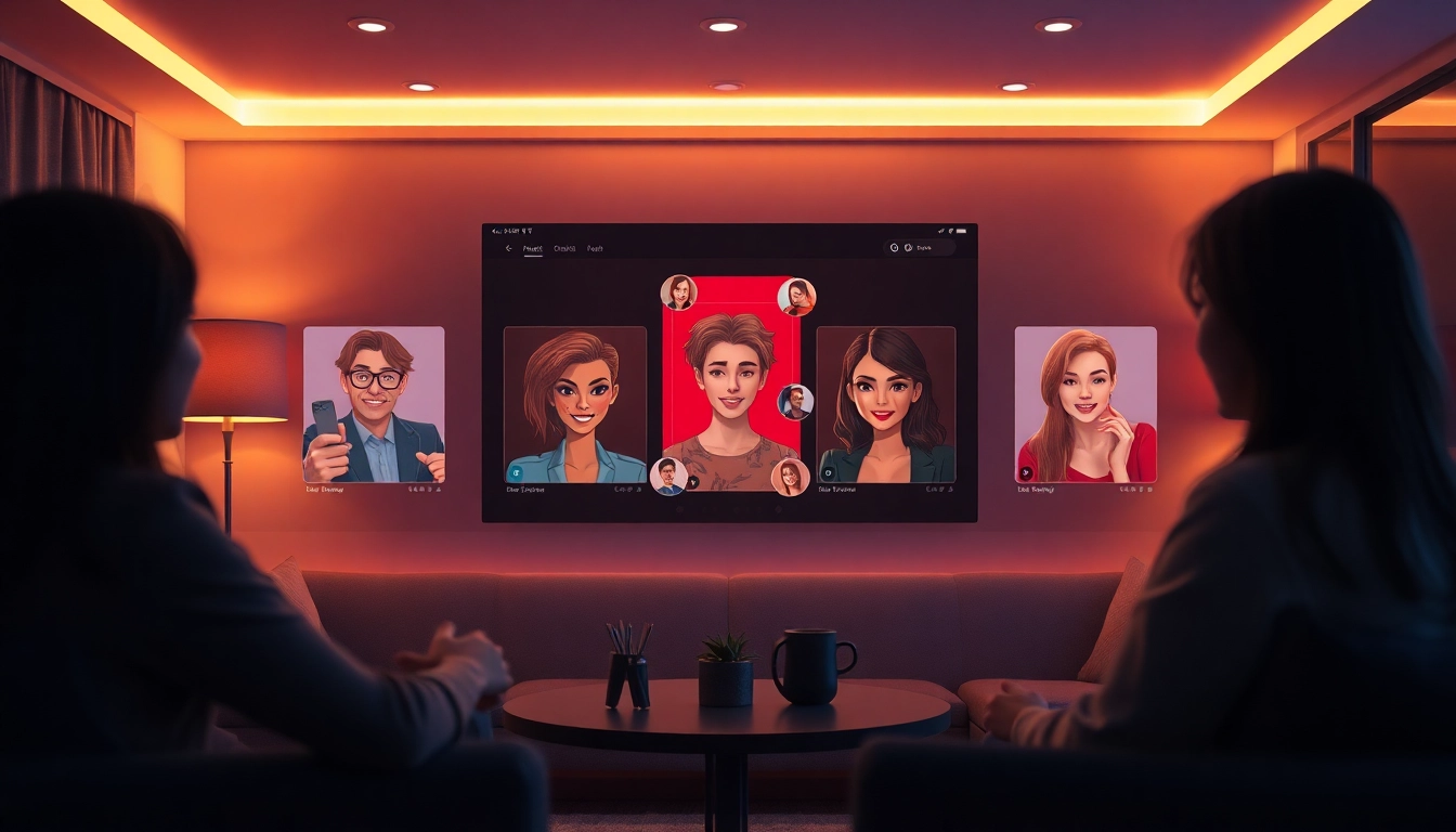 Engaging NSFW chat interface showcasing AI characters for intimate conversations.