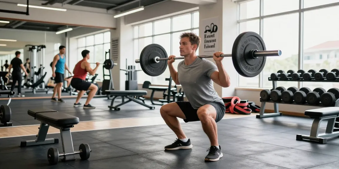 Strong athlete training in an Anabolika Shop fitness studio, showcasing energy and motivation.