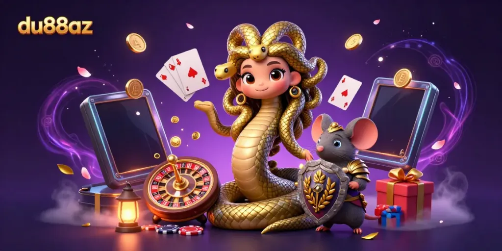 Experience thrilling gameplay at du88az with our engaging casino adventures featuring a friendly Medusa and enchanting elements.